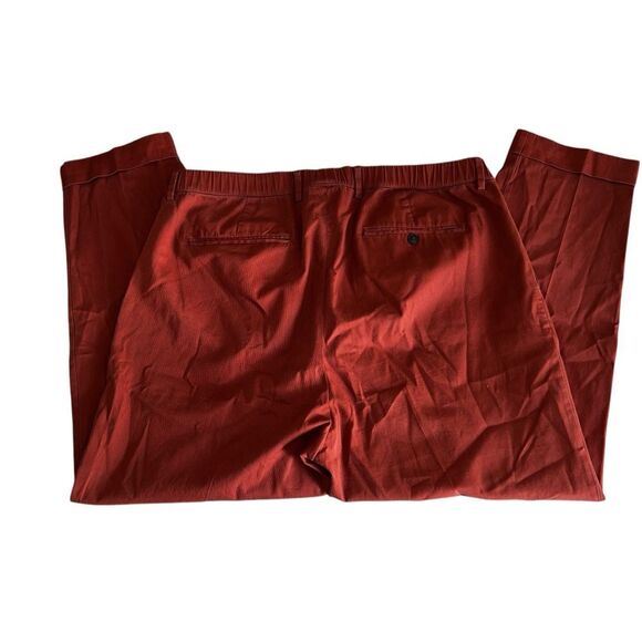 Todd Snyder Rust Roll Cuff Chino Pants XL Slim Fit Cotton Stretch - Picture 3 of 8